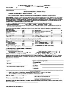 Application for Criminal Indigent Status - Revised - Welcome to Florida ...